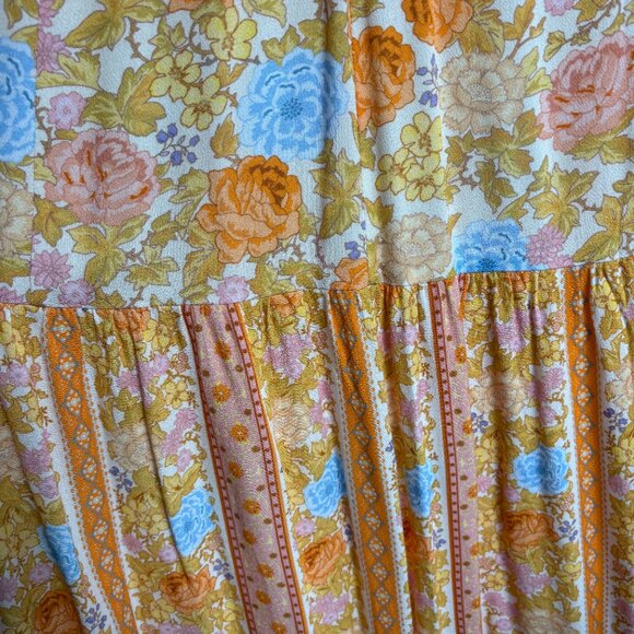 SPELL Enchanted Wood Strappy Maxi Dress - MED - NWT - Picture 7 of 11